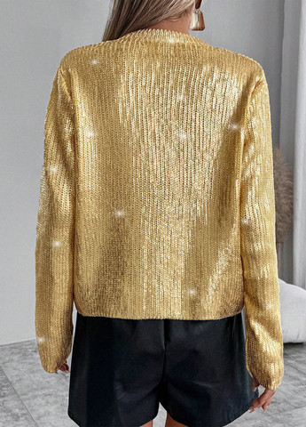 Золотий демісезонний джемпер джемпер SHEIN