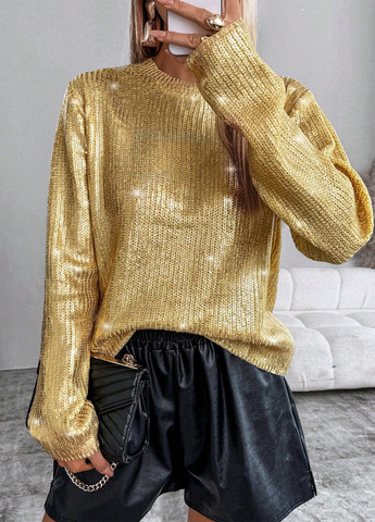 Золотий демісезонний джемпер джемпер SHEIN