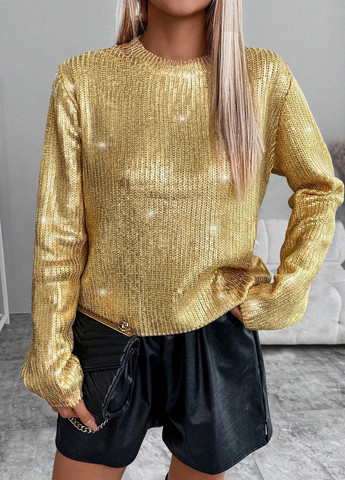 Золотий демісезонний джемпер джемпер SHEIN