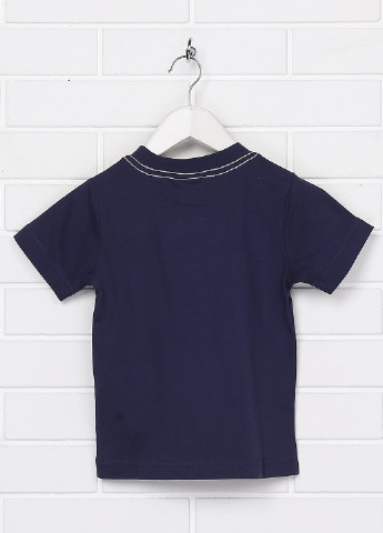 Темно-синяя летняя футболка с коротким рукавом Geox