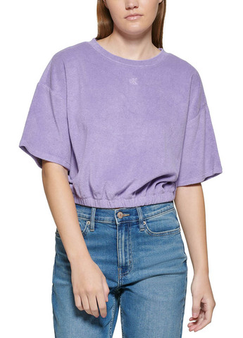 Сиреневая летняя футболка Calvin Klein
