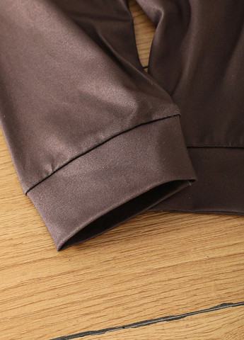 Коричневий демісезонний костюм (лонгслів, штани) брючний SHEIN