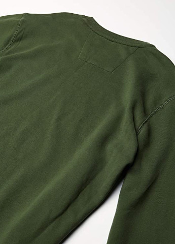 Кофта трикотажная утепленная Classic Fit Crewneck Fleece Pullover B07T5MJNCZ Nautica - крой логотип зеленый кэжуал - (221699259)