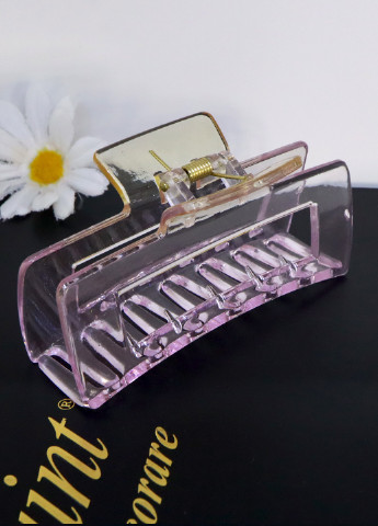 Заколка краб для волосся "Градієнт", прозора з відтінком фіолетового Анна Ясеницька (256537958)