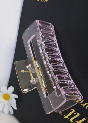 Заколка краб для волосся "Градієнт", прозора з відтінком фіолетового Анна Ясеницька (256537958)