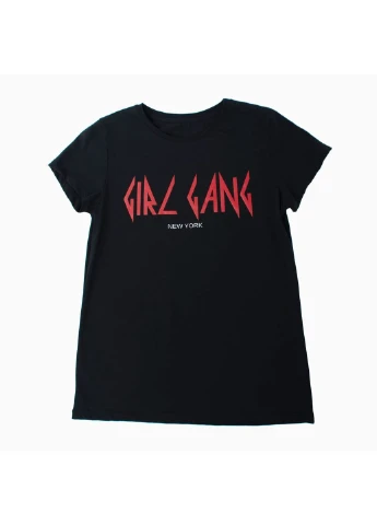 Футболка женская GIRL GANG чёрный Power - (253311593)