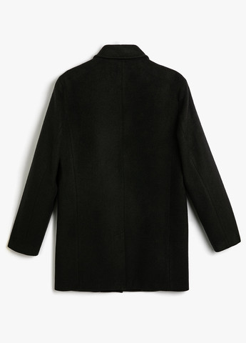 Черное демисезонное Пальто однобортное KOTON