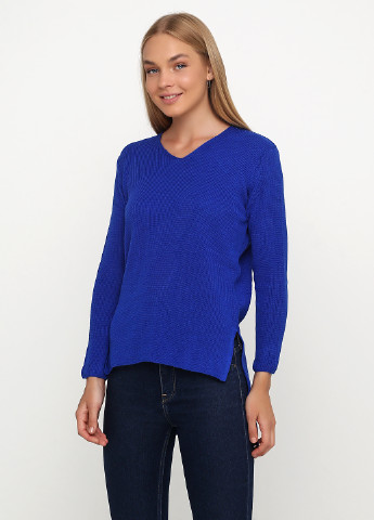 Синий демисезонный пуловер пуловер Askar Triko