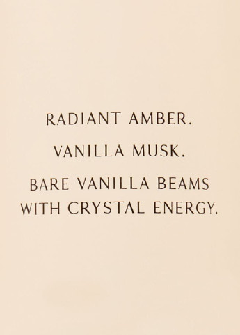 Парфюмерный набор Bare Vanilla Crystal Victoria's Secret бежевый