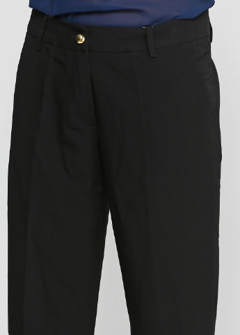 Черные классические демисезонные прямые брюки Silvian Heach