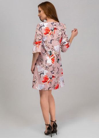 Бежевое кэжуал платье Azuri с цветочным принтом