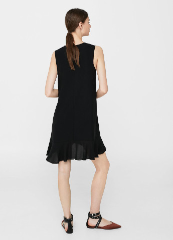 Черное кэжуал платье Mango однотонное