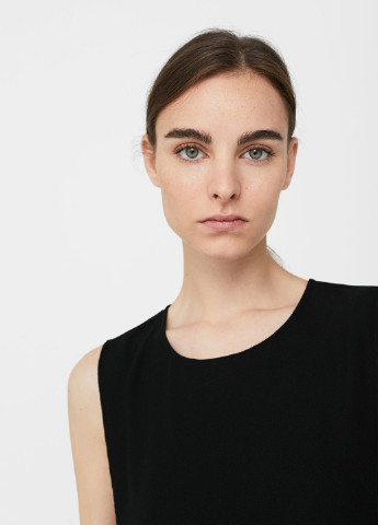 Черное кэжуал платье Mango однотонное