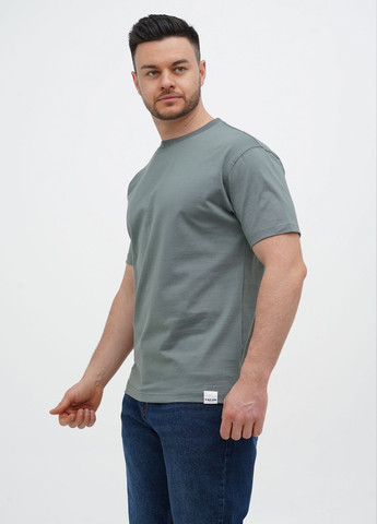 Серо-зеленая футболка Trend Collection