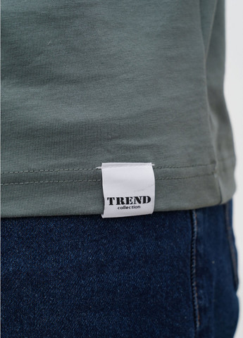 Серо-зеленая футболка Trend Collection