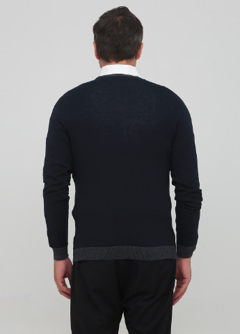 Темно-синій демісезонний светр пуловер Gas