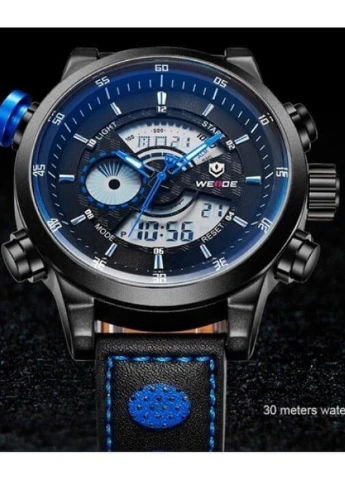 Чоловічі Годинники Premium Blue кварцові спортивні, класичні Weide (226691404)