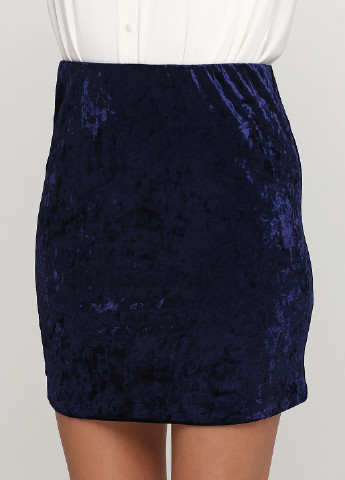 Темно-синяя кэжуал однотонная юбка ESMARA BY HEIDI KLUM карандаш
