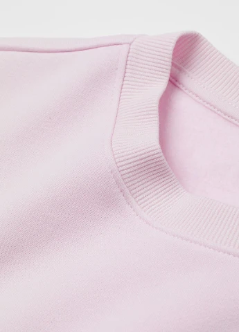 Светло-розовый свитшот H&M (252627306)