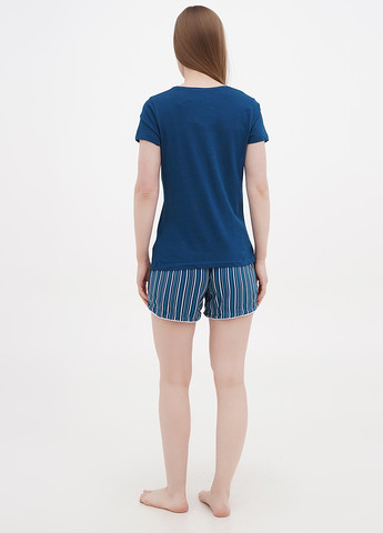 Изумрудная всесезон женская пижама футболка + шорты Esmara