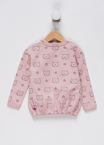 Bellybutton світшот кішки рожевий кежуал бавовна органічна, бавовна