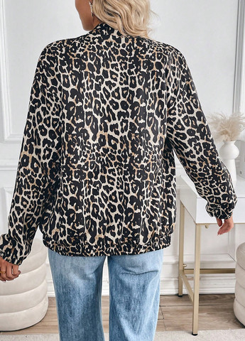 Бомбер SHEIN бейсбольний на блискавці (366512459)