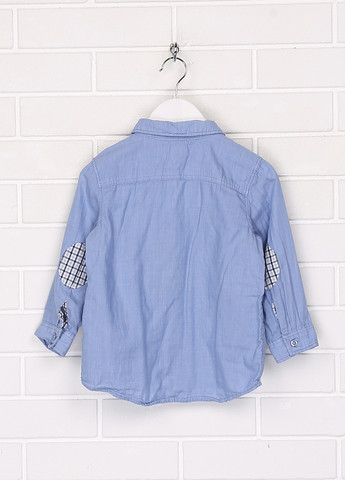 Голубой классическая, кэжуал рубашка в полоску H&M
