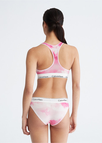 Розовый топ бюстгальтер Calvin Klein без косточек трикотаж, хлопок