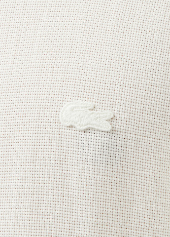 Белая кэжуал рубашка однотонная Lacoste