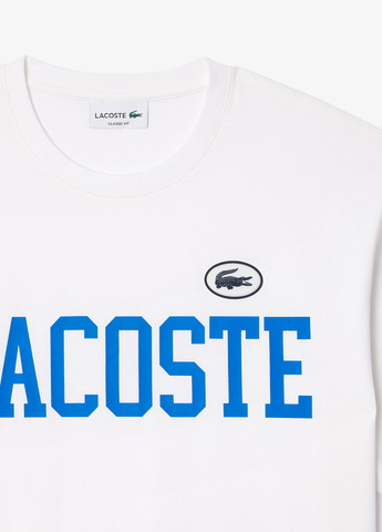 Белая футболка Lacoste