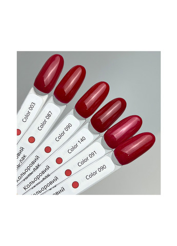 Гель-лак для маникюра красный с микроблеском 91, 12 мл Izzy (363030457)