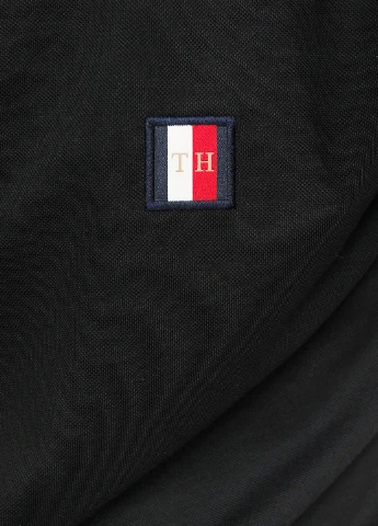 Черная футболка-поло для мужчин Tommy Hilfiger с логотипом