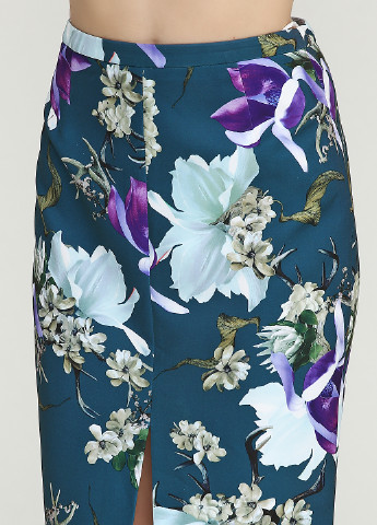 Морской волны кэжуал цветочной расцветки юбка Natali Bolgar мини
