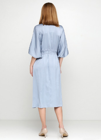 Блакитна кежуал платье міді H&M однотонна