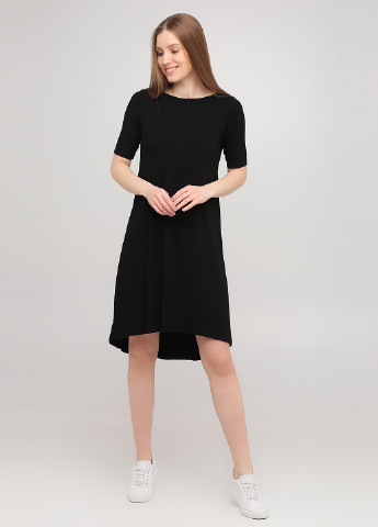 Черное кэжуал платье Eileen Fisher однотонное