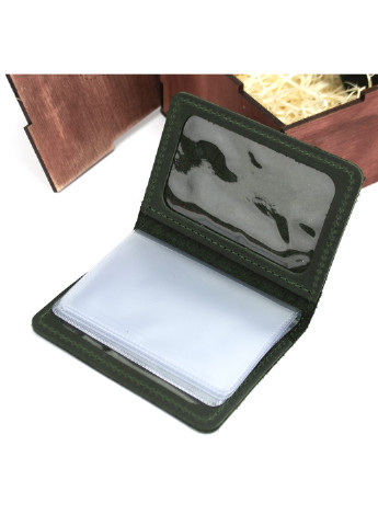 Мужской подарочный набор в коробке №46 зеленый (ключница, обложка на документы и паспорт) HandyCover (227723569)