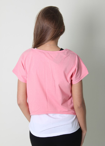 Світло-рожева літня футболка Gishang