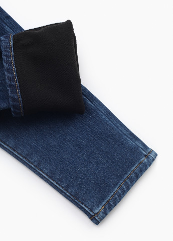Темно-синие демисезонные зауженные джинсы Asl