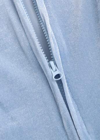 Голубое кэжуал платье клеш SHEIN однотонное