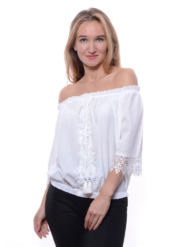 Молочная блуза Rossana