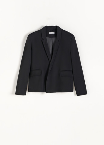 Черный женский жакет Reserved однотонный - демисезонный