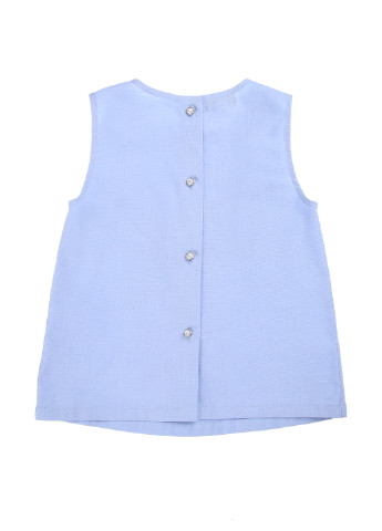 Голубая однотонная блузка BIGU летняя
