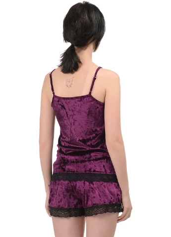 Фіолетовий демісезонний комплект (майка, шорти) Barwa Garments