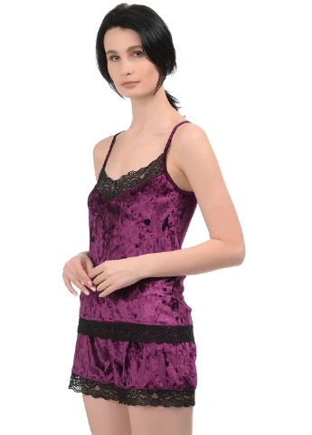 Фіолетовий демісезонний комплект (майка, шорти) Barwa Garments