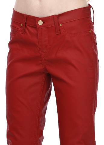 Красные кэжуал демисезонные зауженные брюки Colin's