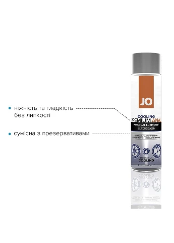 Анальная смазка ANAL PREMIUM - COOLING (120 мл) охлаждающая, на силиконовой основе System JO (254583419)