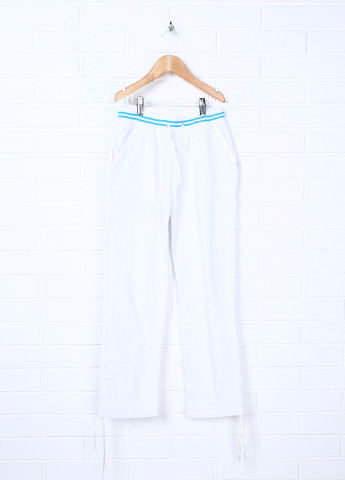 Белые кэжуал летние со средней талией брюки Frutta
