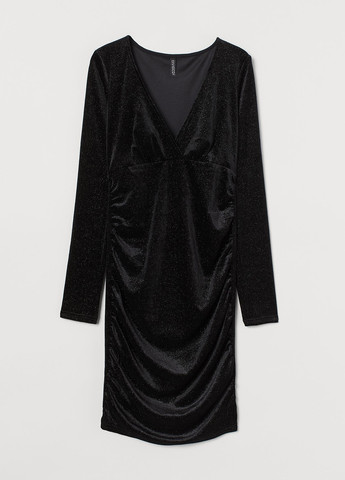 Черное вечернее сукня футляр H&M однотонное