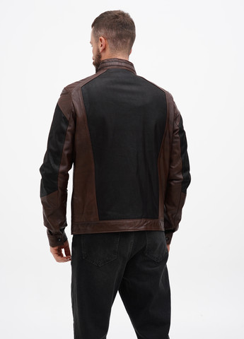 Комбинированная демисезонная куртка кожаная MC DOUGLAS LEATHER&FUR