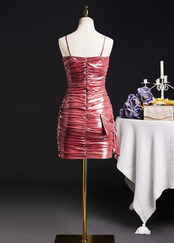 Вишнёвое платье SHEIN (316506172)